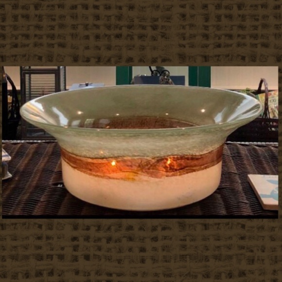 Mouth Blown Glass Candle Set - Picture 1 of 3